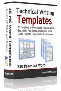 Downlload Technical Writing Templates