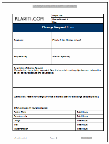 Change Management Plan