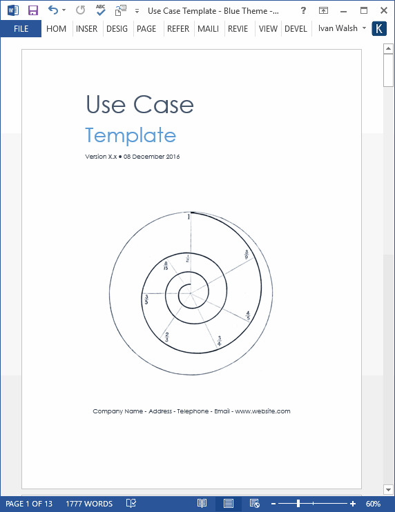 Use Case Scenario Template from klariti.com