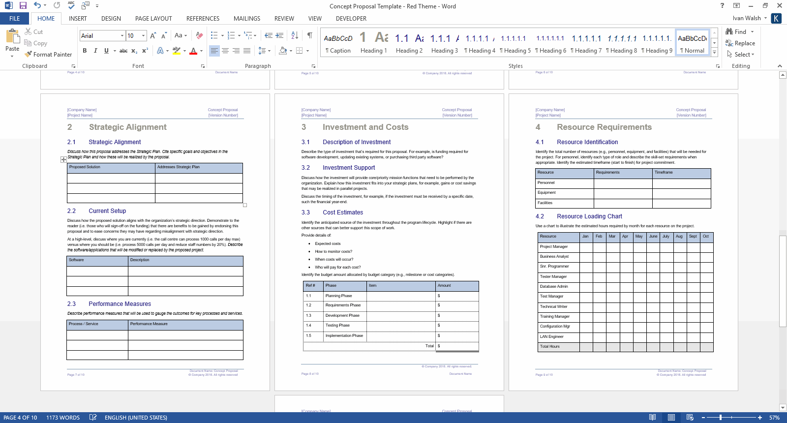 Microsoft Word Technical Proposal Template