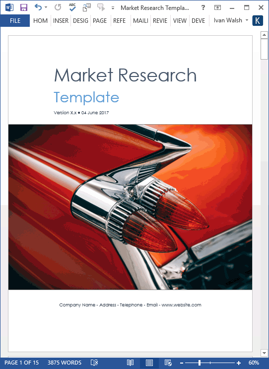Market Research Analysis Template from klariti.com