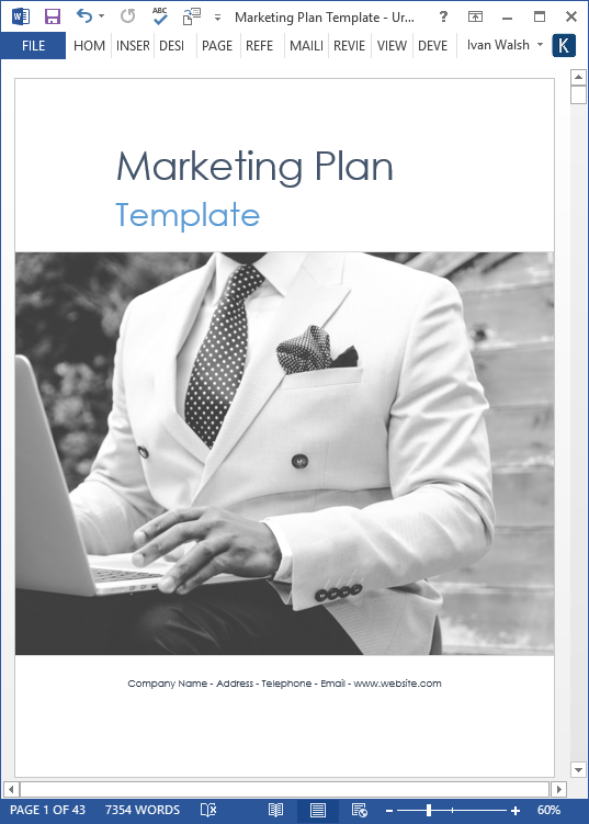 Microsoft Word Templates For Marketing Plans