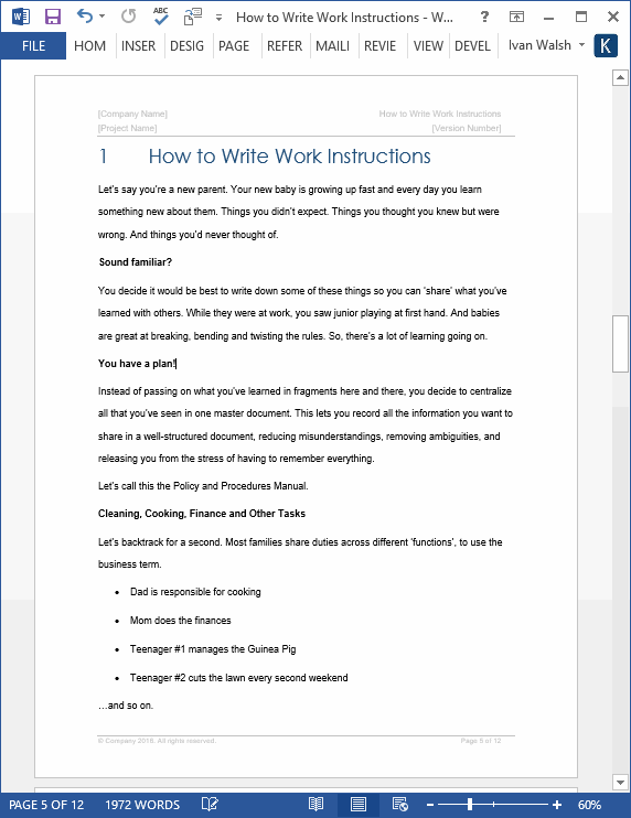 Five Tips for Writing a User Manual
