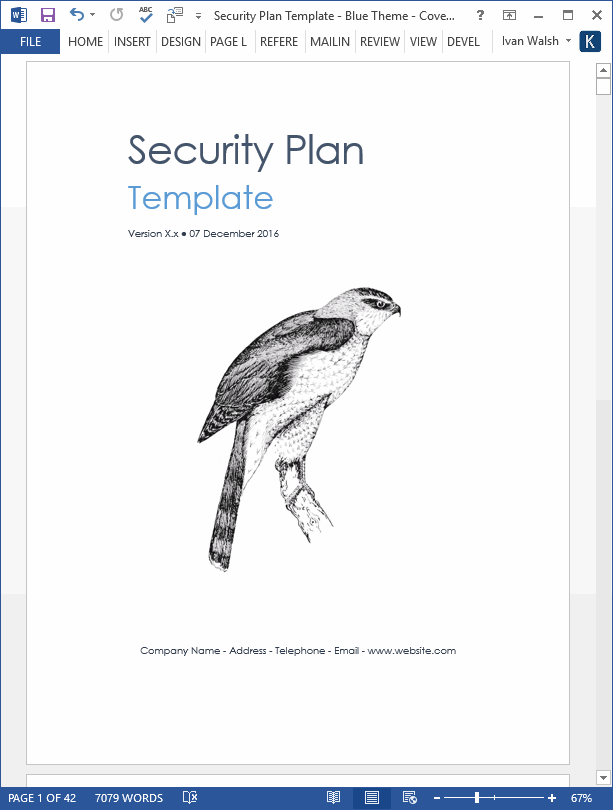 It Security Plan Template from klariti.com