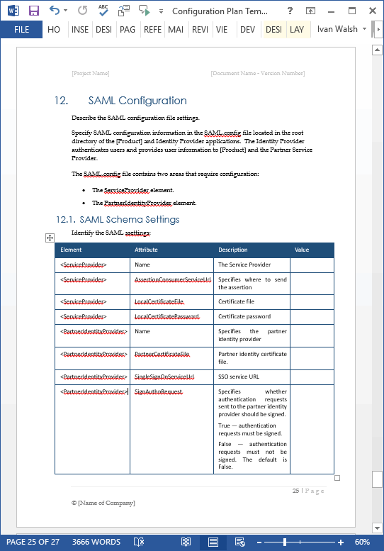 Configuration Guide Template (MS Word)