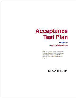 Acceptance Test Plan - Click here to Download