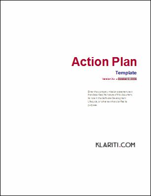 MS Word Action Plan Template
