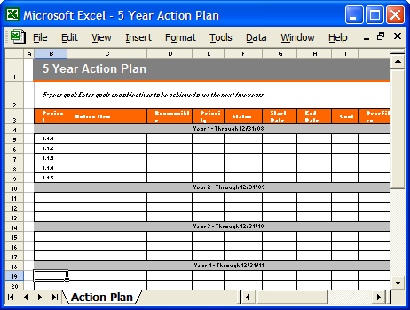 Action Plan Template - Download Now