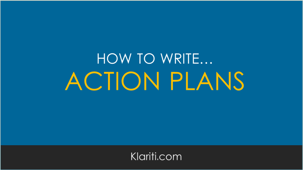 Sample Action Plan Template Excel from klariti.com
