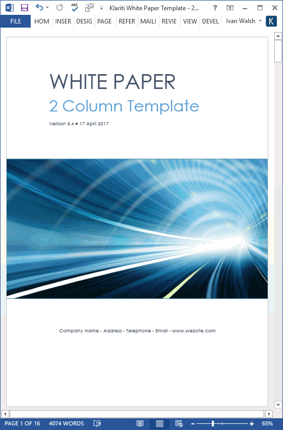 15 X White Paper Templates Ms Word Templates Forms Checklists For Ms Office And Apple Iwork