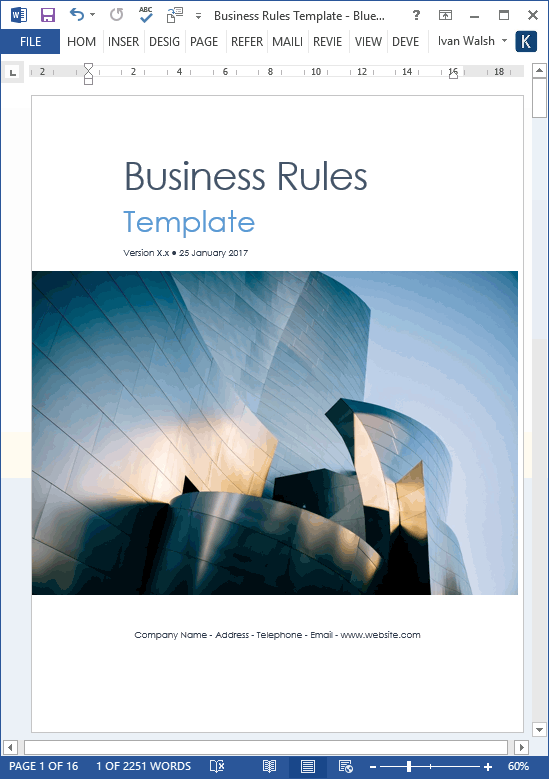 business rules templates ms word/excel – templates