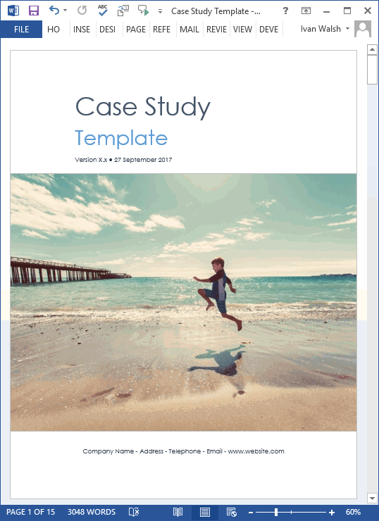 case study template microsoft