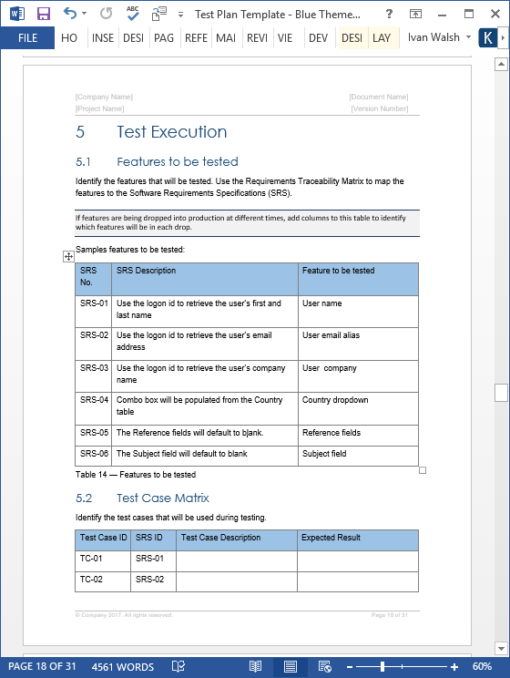 Test Plan Templates (MS Word/Excel) Templates, Forms, Checklists for