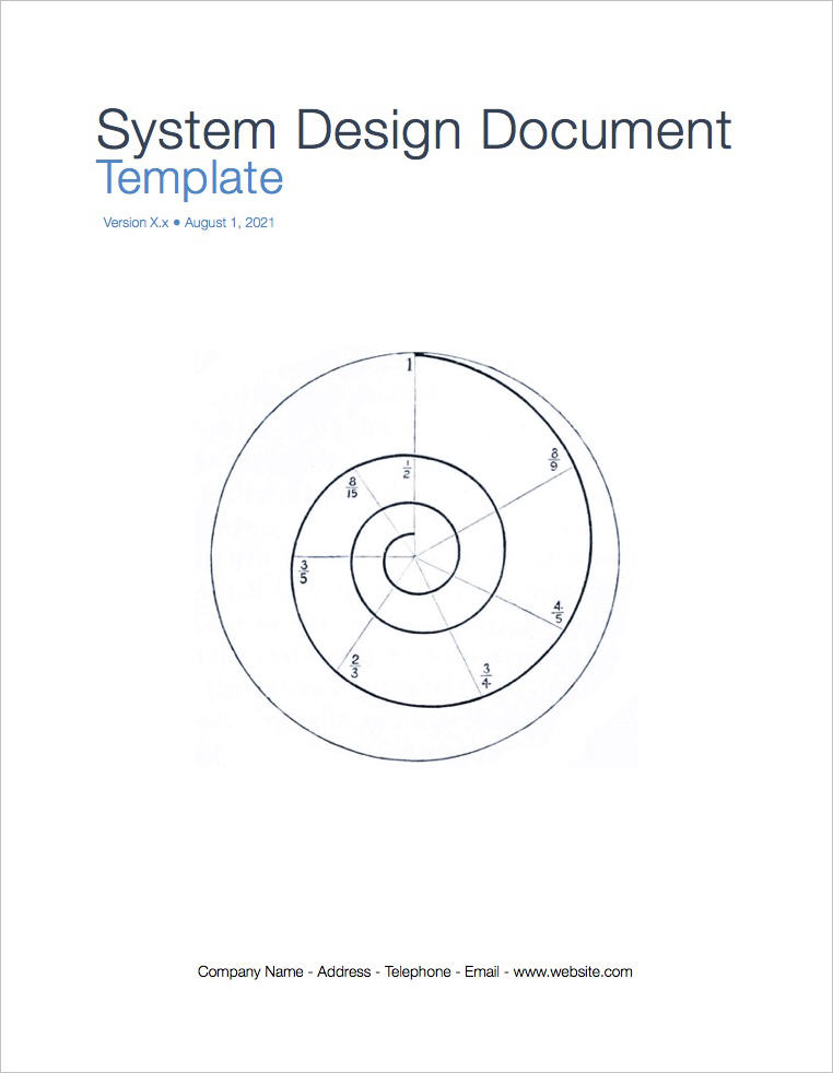 System Design Document Template (Apple iWork Pages)