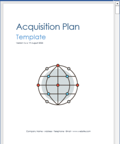 Acquisition Plan Template (MS Office)