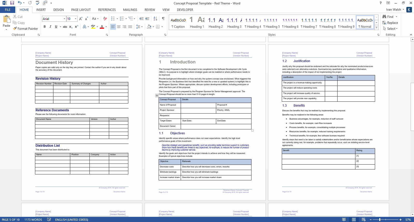 Concept Proposal (MS Word) – Templates, Forms, Checklists for MS Inside Software Project Proposal Template Word