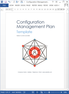 Configuration Management Plan Templates (MS Office) – MS Office ...