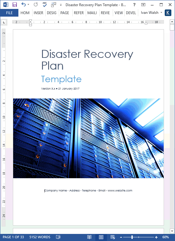 Disaster Recovery Templates Ms Office Templates Forms Checklists For Ms Office And Apple Iwork