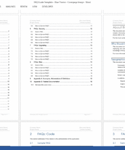 FAQ Guide Template – Templates, Forms, Checklists for MS Office and