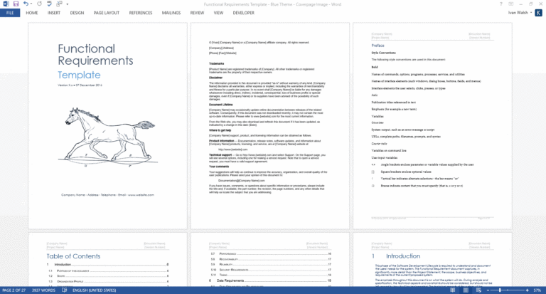 Functional Requirements Templates – Templates, Forms, Checklists for MS ...