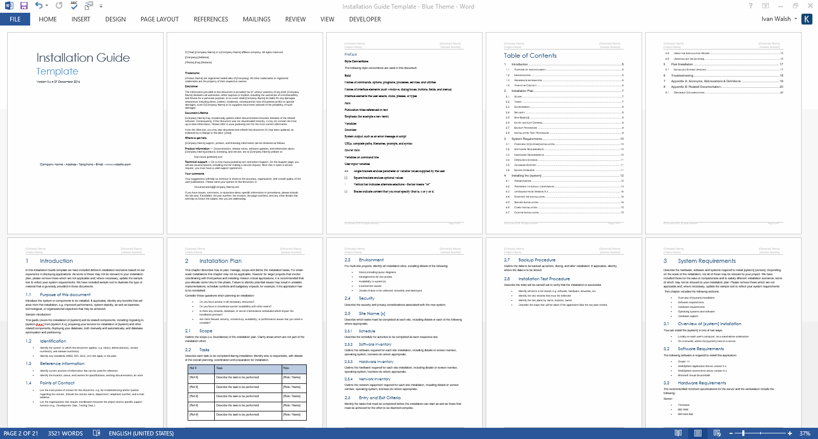 Installation Plan Template MS Office Templates With AI Prompts Installation Plan Template MS Office Templates With AI Prompts