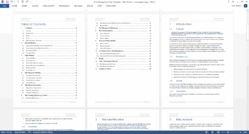 Risk Management Plan Templates – Templates, Forms, Checklists for MS ...
