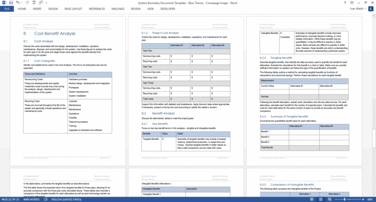 System Boundary Document Templates – Templates, Forms, Checklists for ...