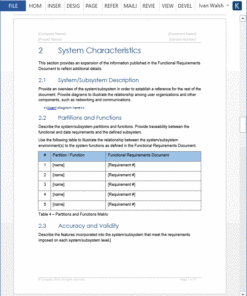 System Requirements Specification templates – Templates, Forms ...