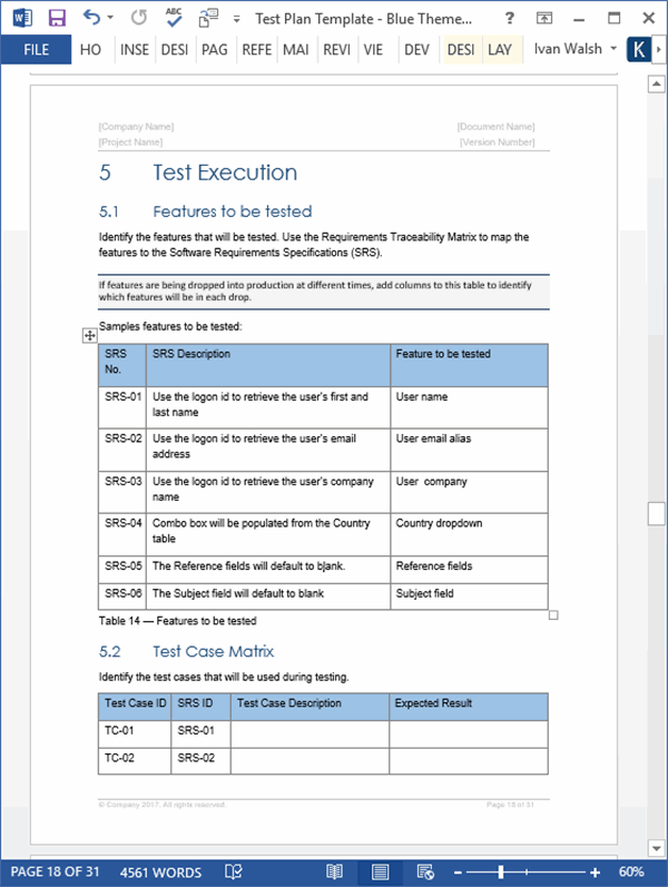 Test Plan Templates Templates Forms Checklists for MS Office and