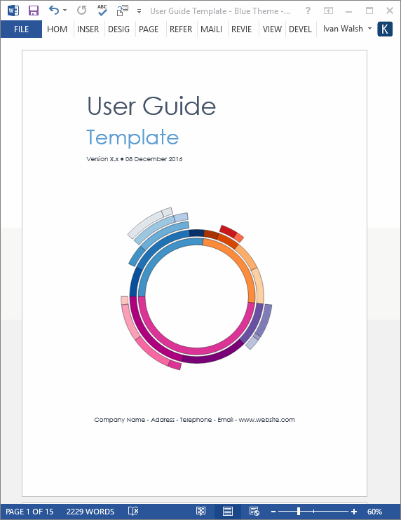 User Guide Templates 5 X Ms Word Templates Forms Checklists For Ms Office And Apple Iwork