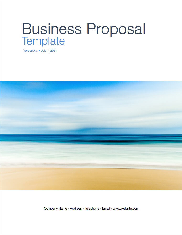 Proposal Cover Page Template from klariti.com