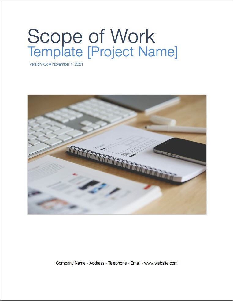 Scope of Work Template (Apple) – Templates, Forms, Checklists for MS Office  and Apple iWork