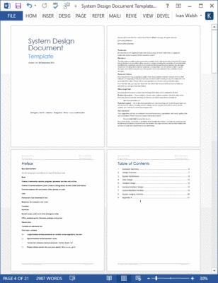 System Design Document Templates – Templates, Forms, Checklists for MS ...