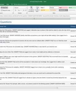 Alternative view of FAQ Writing Handbook + Templates + AI Prompts
