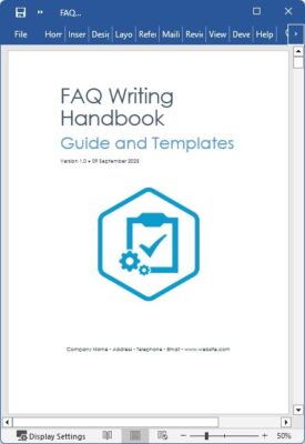 FAQ Writing Handbook + Templates + AI Prompts